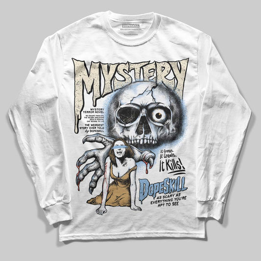 Nike Air Diamond Turf Must Be the Money DopeSkill Long Sleeve T-Shirt Mystery Ghostly Grasp Graphic Streetwear - White