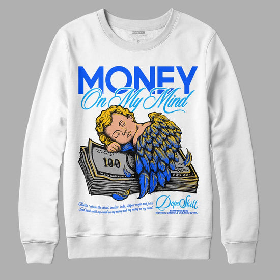 Royal Blue Sneakers DopeSkill Sweatshirt MOMM Graphic Streetwear - White