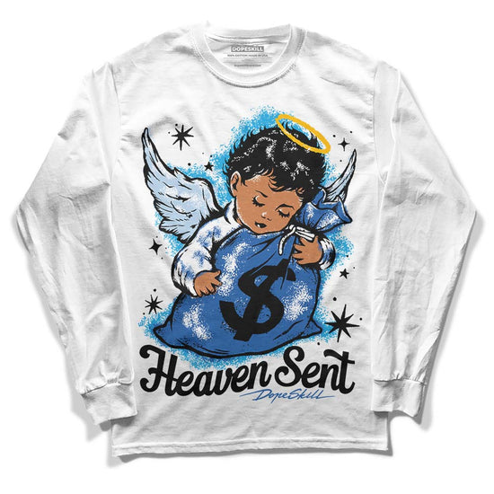 Jordan 11 Low “Space Jam” DopeSkill Long Sleeve T-Shirt Heaven Sent Graphic Streetwear - White