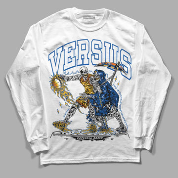 Dunk Blue Jay and University Gold DopeSkill Long Sleeve T-Shirt VERSUS Graphic Streetwear - White