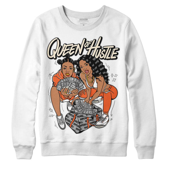 Jordan 3 Georgia Peach DopeSkill Sweatshirt Queen Of Hustle Graphic Streetwear - White