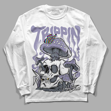 Jordan 5 Retro Low Indigo Haze DopeSkill Long Sleeve T-Shirt Trippin Graphic Streetwear - White