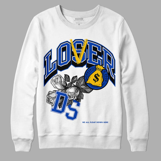 Jordan 14 “Laney” DopeSkill Sweatshirt Loser Lover Graphic Streetwear - White