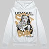 Jordan 5 Retro Reverse Metallic DopeSkill Hoodie Sweatshirt Stay It Busy Graphic Streetwear - White