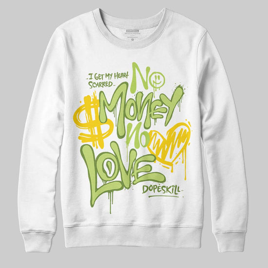 Dunk Low Pro SB 'Fruity Pack - Green Apple' DopeSkill Sweatshirt No Money No Love Typo Graphic Streetwear - White