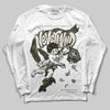 Jordan 3 “Medium Olive” aka “Family Affair” DopeSkill Long Sleeve T-Shirt Nevermind Graphic Streetwear - White