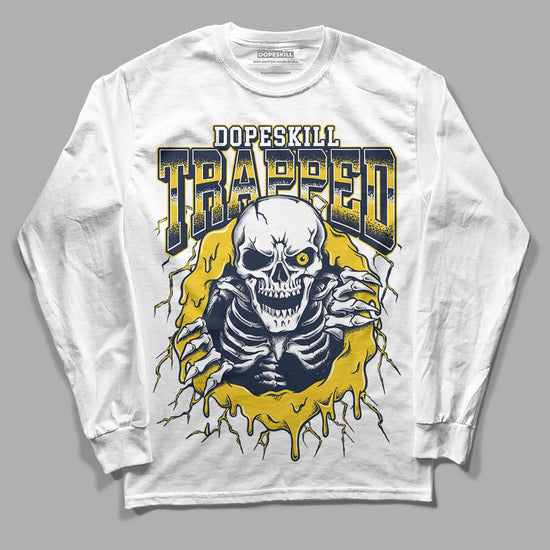 Dunk Low Vintage “Michigan” DopeSkill Long Sleeve T-Shirt Trapped Halloween Graphic Streetwear - WHite