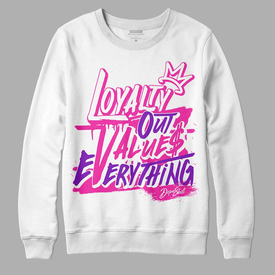 Pink Sneakers DopeSkill Sweatshirt LOVE Graphic Streetwear - White