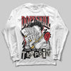 Jordan 4 “Flight Club” DopeSkill Long Sleeve T-Shirt Sorry I've Been Trappin Graphic Streetwear - White 