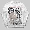 Adidas Samba OG White Black Clear Granite DopeSkill Long Sleeve T-Shirt Speak It Graphic Streetwear - White