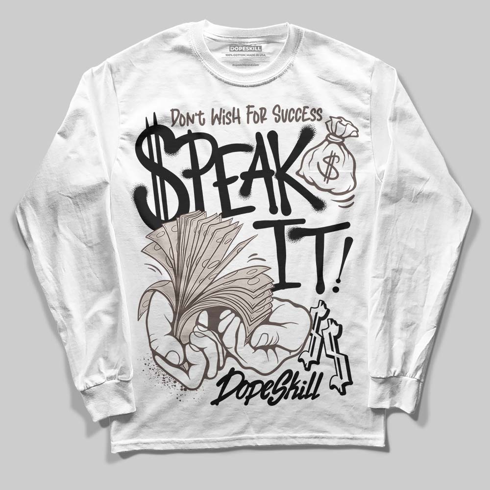 Adidas Samba OG White Black Clear Granite DopeSkill Long Sleeve T-Shirt Speak It Graphic Streetwear - White