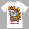 Jordan 7 Retro Cardinal DopeSkill T-Shirt Paid In Full Graphic Streetwear - White