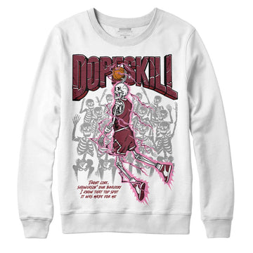 Jordan 1 Retro High OG “Team Red” DopeSkill Sweatshirt Thunder Dunk Graphic Streetwear - White