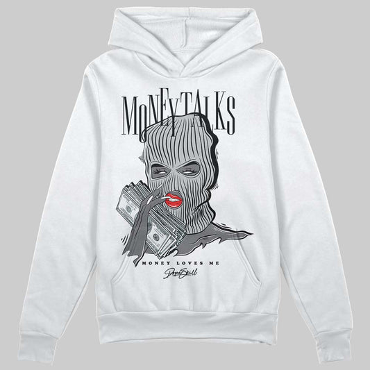 Jordan 4 “Fear” DopeSkill Hoodie Sweatshirt Money Talks Graphic Streetwear - White