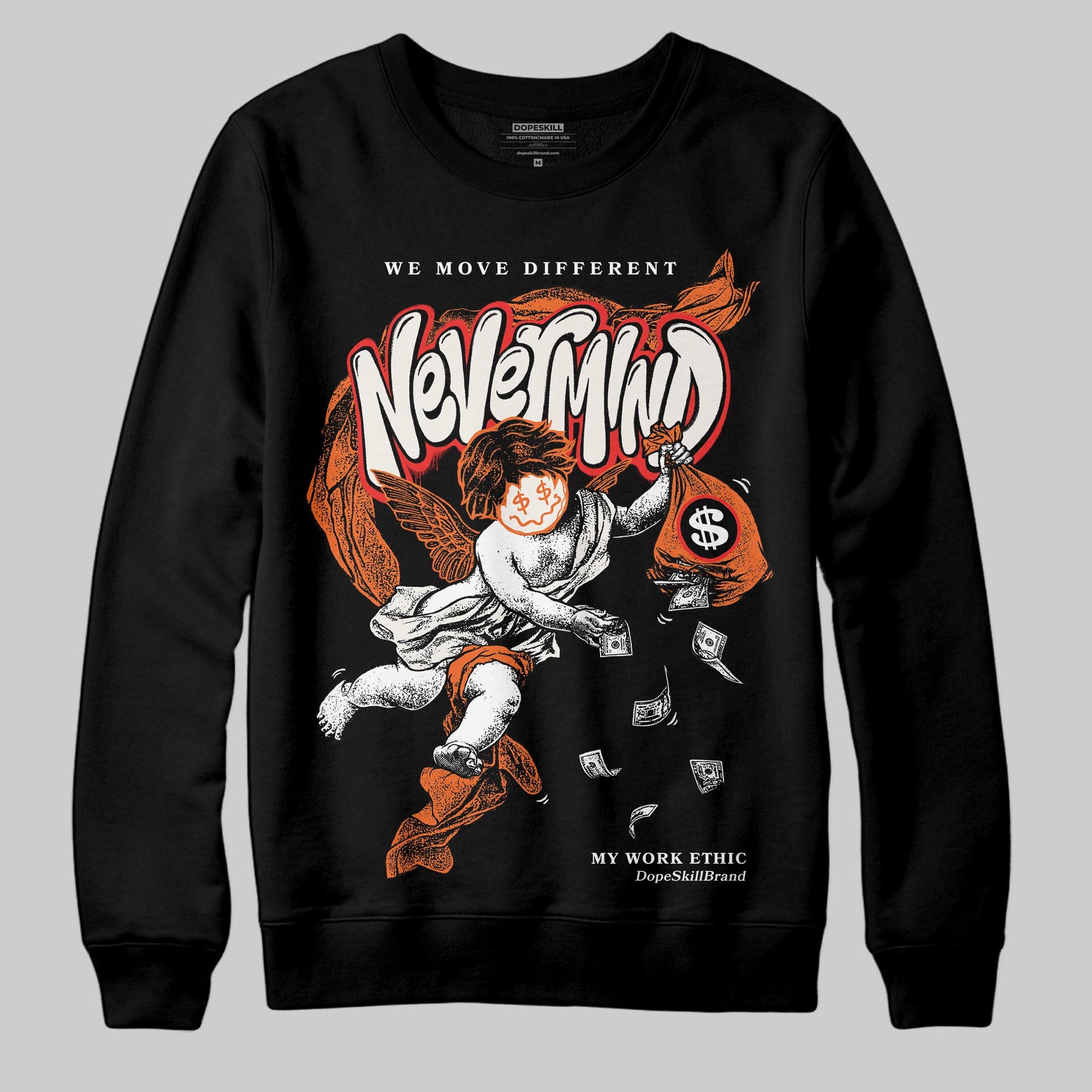 Jordan 1 Retro High OG Shattered Backboard (2025) DopeSkill Sweatshirt Nevermind Graphic Streetwear - Black