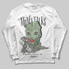 Jordan 4 WMNS “Seafoam” (2025) DopeSkill Long Sleeve T-Shirt Money Talks Graphic Streetwear - White