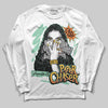 SB Dunk Low Rodeo Tourmaline DopeSkill Long Sleeve T-Shirt NPC Graphic Streetwear - White