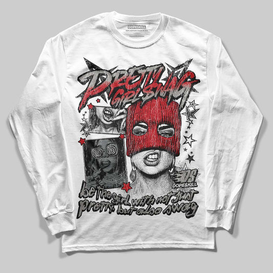 Jordan 9 Cool Grey DopeSkill Long Sleeve T-Shirt Pretty Girl Swag Graphic Streetwear - White