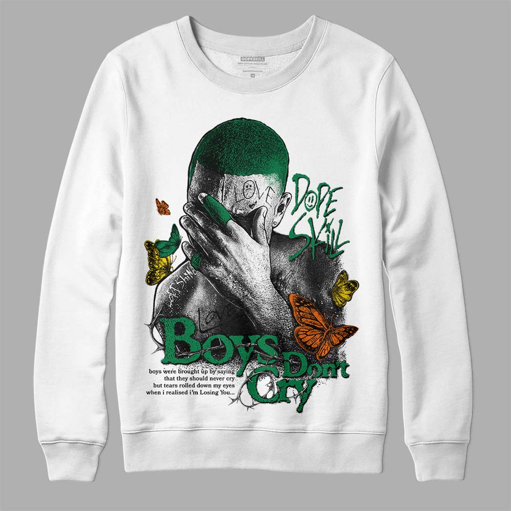 Green Sneakers DopeSkill Sweatshirt Boys Don't Cry Graphic Streetwear - White 