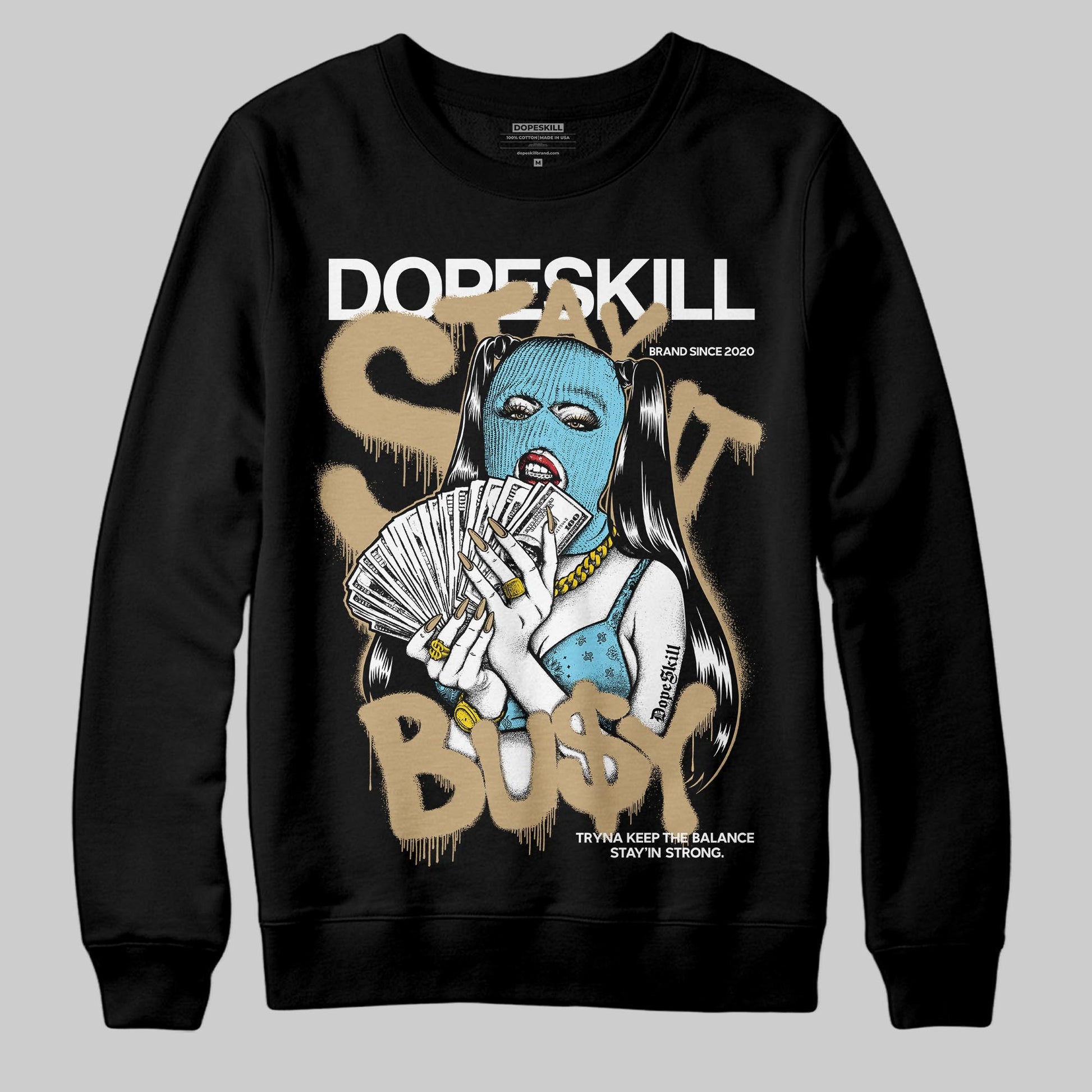 Jordan 11 City Pack “H-Town” DopeSkill Sweatshirt Stay It Busy Graphic Streetwear - Black