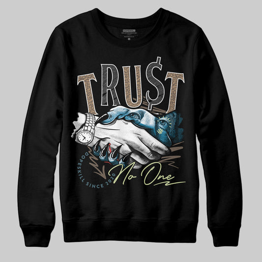 Jordan 3 GS “We Outside” DopeSkill Sweatshirt Trust No One Graphic Streetwear - Black
