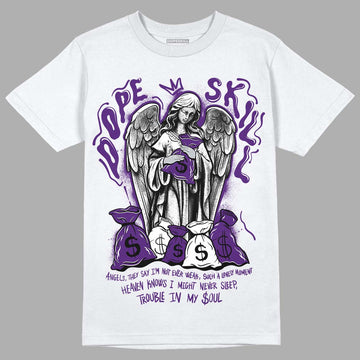 Jordan 12 “Field Purple” DopeSkill T-Shirt Angels Graphic Streetwear - White 