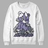 Jordan 5 Retro Low Indigo Haze DopeSkill Sweatshirt MOMM Bear Graphic Streetwear - White