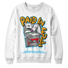 Jordan 1 Mid GS 'Six Championships' DopeSkill Sweatshirt Paid In Full Graphic Streetwear - White