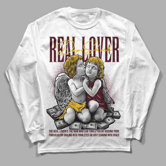 Dunk Yellow Bordeaux DopeSkill Long Sleeve T-Shirt Real Lover Graphic Streetwear - White