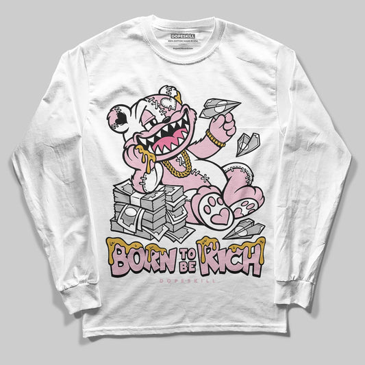 Jordan 5 OG “35th Anniversary” DopeSkill Long Sleeve T-Shirt Born To Be Rich Graphic Streetwear - White 
