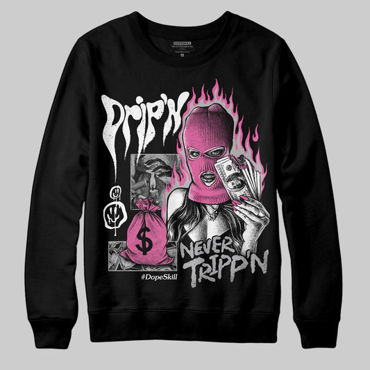 Asics Gel-Kayano 14 ‘Cream Sweet Pink’ DopeSkill Sweatshirt Drip'n Never Tripp'n Graphic Streetwear - Black