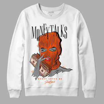 MSCHF Super Normal 2 Orange Milk DopeSkill Sweatshirt Money Talks Graphic Streetwear - White