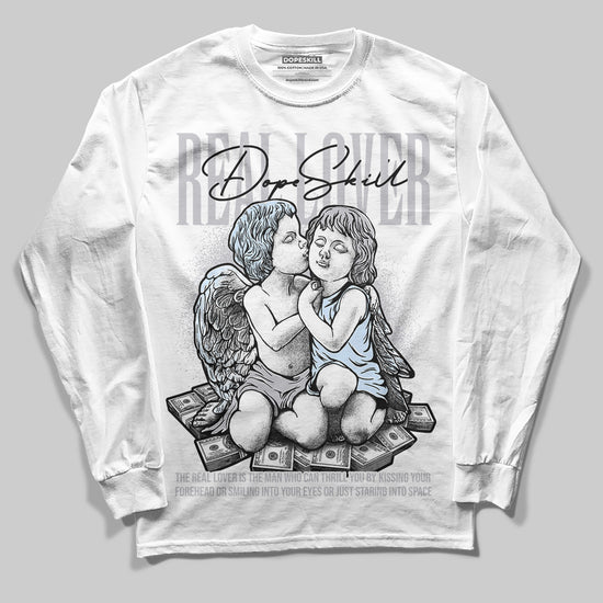 Jordan 11 Retro Low Cement Grey DopeSkill Long Sleeve T-Shirt Real Lover Graphic Streetwear - White