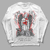 Grey Sneakers DopeSkill Long Sleeve T-Shirt Angels Graphic Streetwear - White 