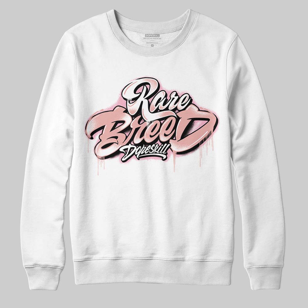 Jordan 1 Low OG “Rust Pink” DopeSkill Sweatshirt Rare Breed Type Graphic Streetwear - White 