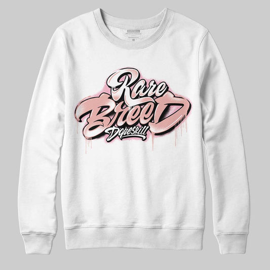 Jordan 1 Low OG “Rust Pink” DopeSkill Sweatshirt Rare Breed Type Graphic Streetwear - White 