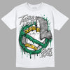 Jordan 1 Retro High OG Gorge Green DopeSkill T-Shirt Takin No L's Graphic Streetwear - White 