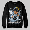 Jordan 40 “Blue Suede” DopeSkill Sweatshirt Heaven Sent Graphic Streetwear - Black