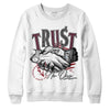 Jordan 5 Retro Burgundy (2023) DopeSkill Sweatshirt Trust No One Graphic Streetwear - White