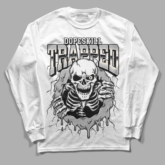 Jordan 3 “Off Noir” DopeSkill Long Sleeve T-Shirt Trapped Halloween Graphic Streetwear - WHite