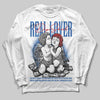 Jordan 3 "True Blue" DopeSkill Long Sleeve T-Shirt Real Lover Graphic Streetwear - White