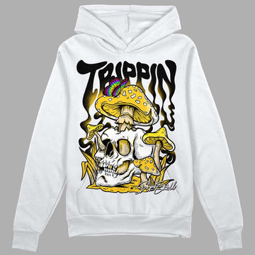 Jordan 4 Retro “Vivid Sulfur” DopeSkill Hoodie Sweatshirt Trippin Graphic Streetwear - White 