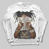 Harris Tweed x Wmns Dunk Low 'Black Phantom' DopeSkill Long Sleeve T-Shirt Rich Youth Graphic Streetwear - White 