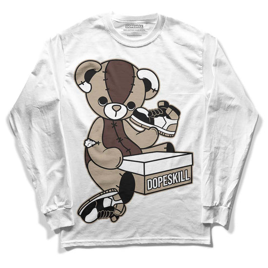 Jordan 1 High OG “Latte” DopeSkill Long Sleeve T-Shirt Sneakerhead BEAR Graphic Streetwear - White