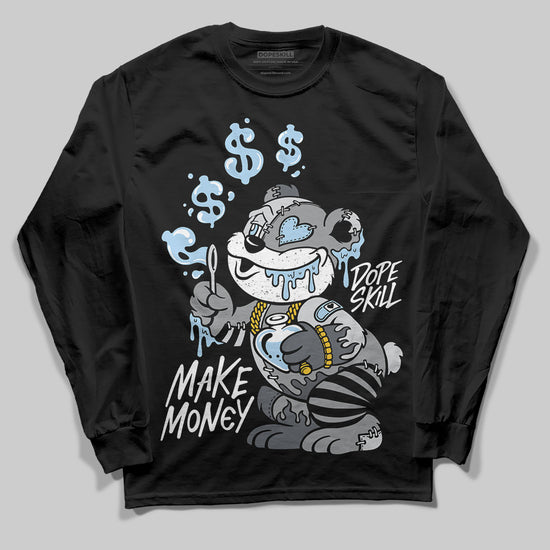 Jordan 5 Retro Wolf Grey (2026) DopeSkill Long Sleeve T-Shirt Make Money Graphic Streetwear - Black