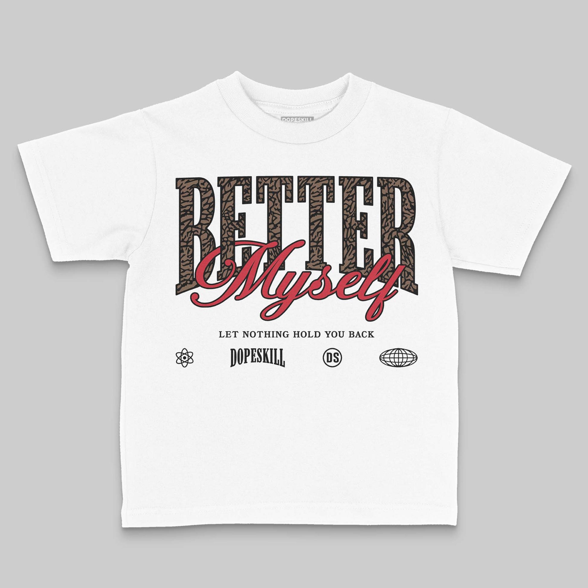 Jordan 3 "World’s Best Dad" DopeSkill Toddler Kids T-shirt Better Myself Graphic Streetwear - White 