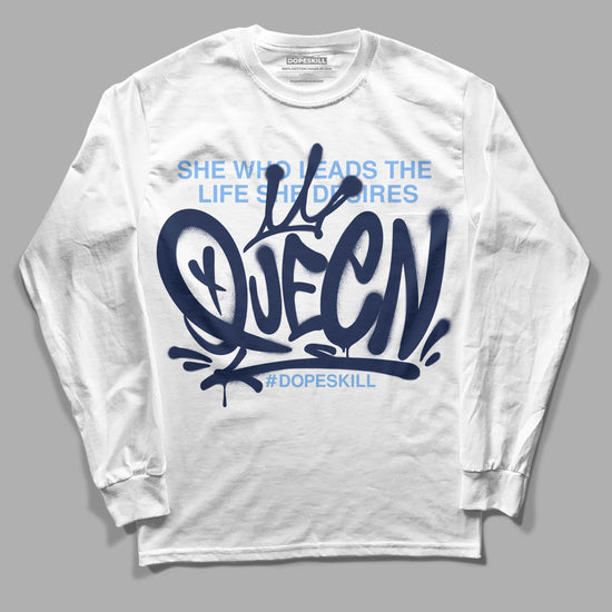 Jordan 5 Midnight Navy DopeSkill Long Sleeve T-Shirt Queen Graphic Streetwear