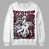 Jordan 5 Retro Burgundy DopeSkill Sweatshirt Resist Graphic Streetwear - Black