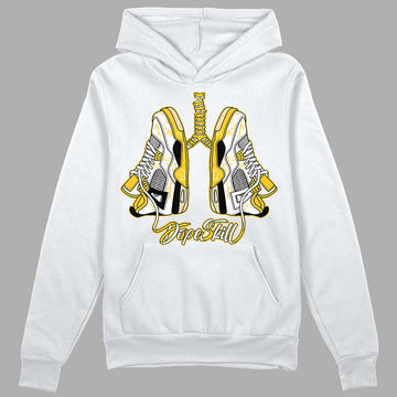 Jordan 4 Retro “Vivid Sulfur” DopeSkill Hoodie Sweatshirt Breathe Graphic Streetwear - White 