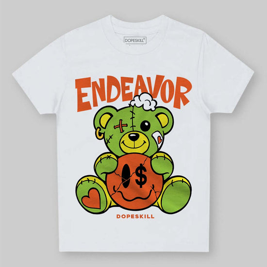 Neon Green Sneakers DopeSkill Toddler Kids T-shirt Endeavor Graphic Streetwear - White
